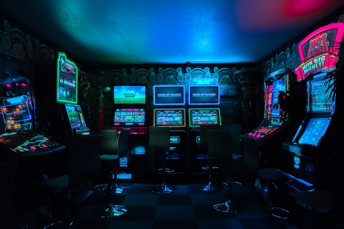 Gaming setup glow — stand-in mood for large YouTube entertainment creators
